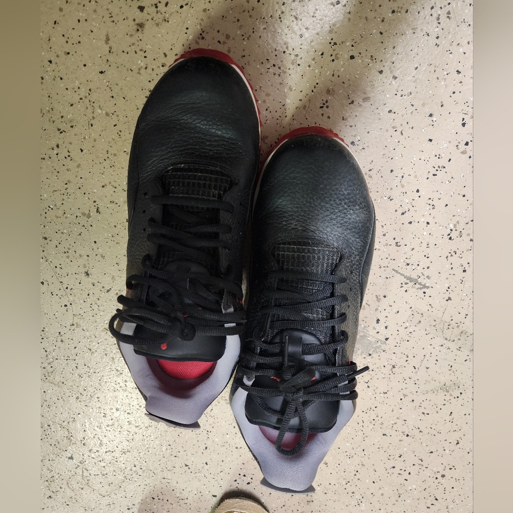 Jordan Black and Red Sneakers
